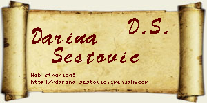 Darina Šestović vizit kartica